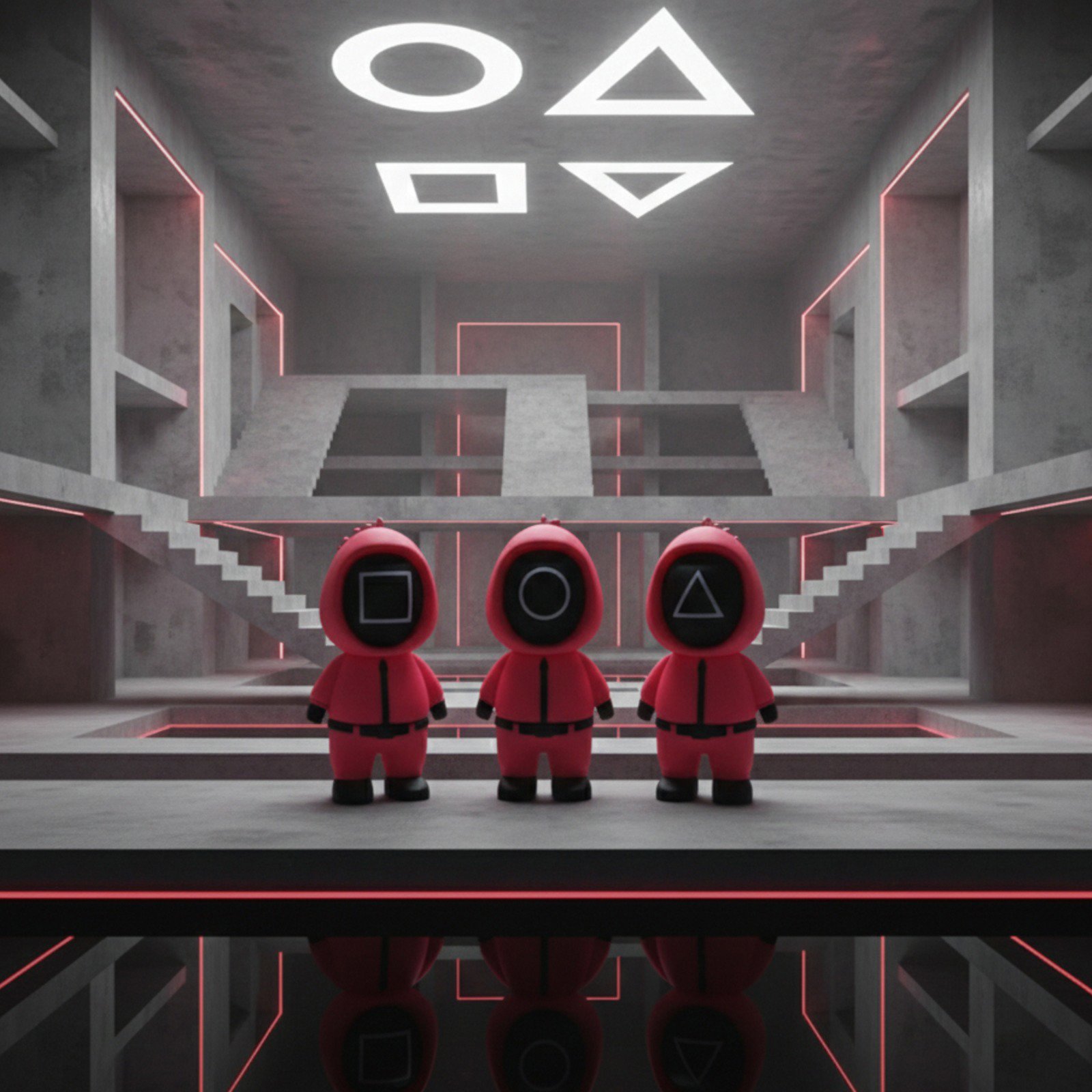 Sevimli Pembe Figür Anahtarlık - Koleksiyonluk