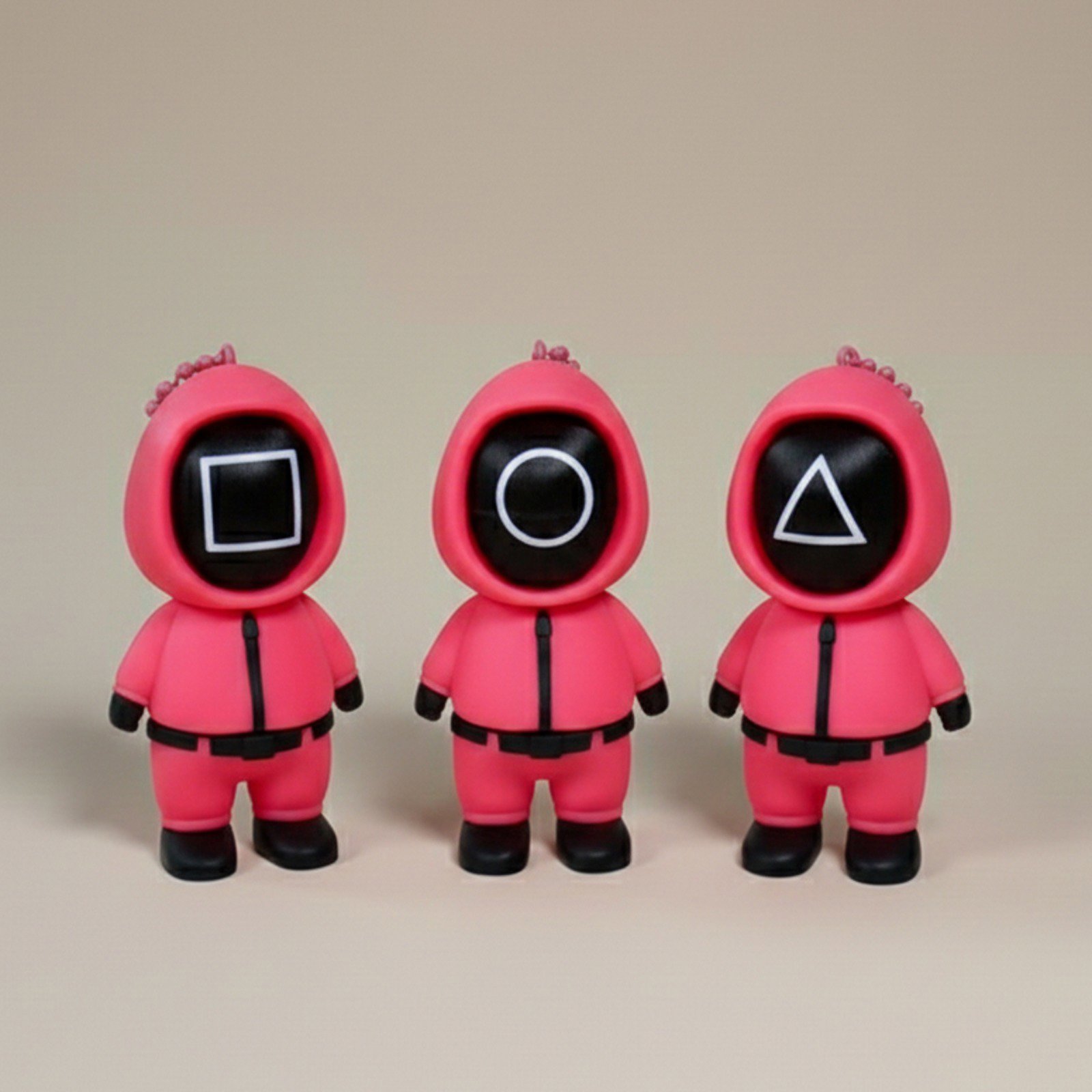 Sevimli Pembe Figür Anahtarlık - Koleksiyonluk