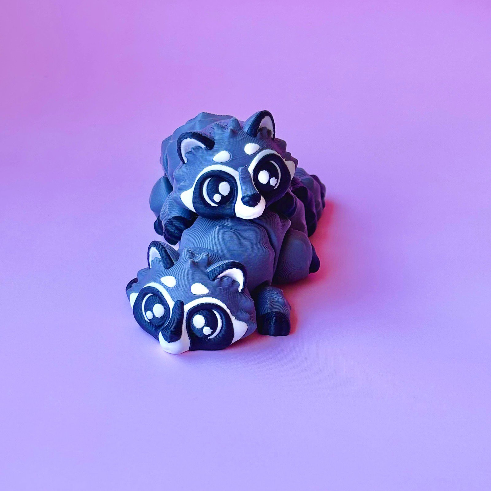 Sevimli Eklemli Rakun Figürü - Eşsiz Tasarım