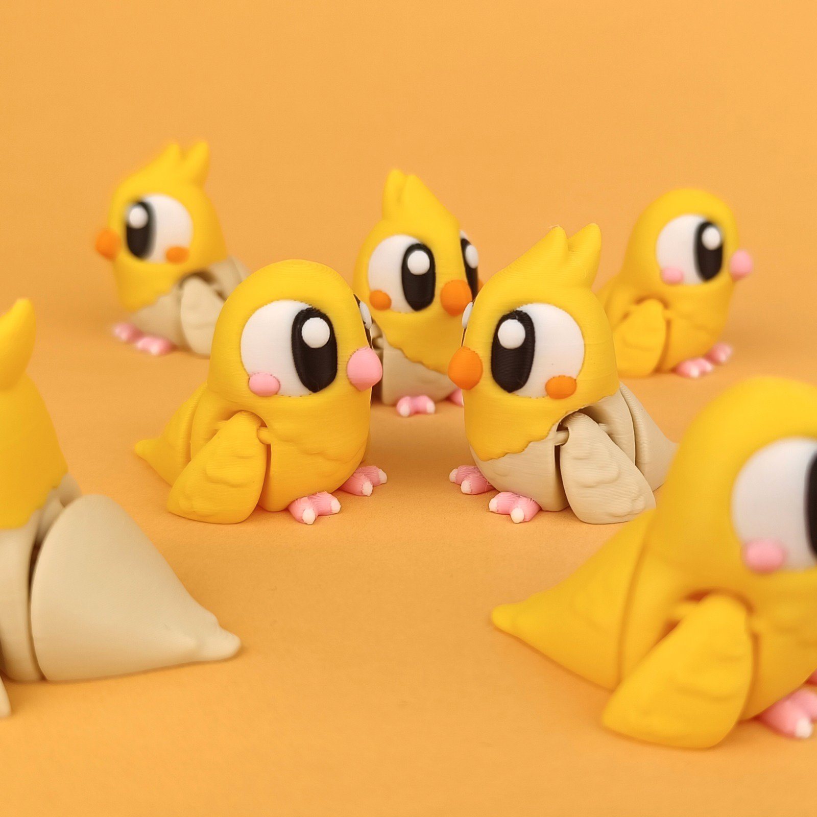 Sevimli Kuş Figürü - Eklemli ve Özel Tasarım