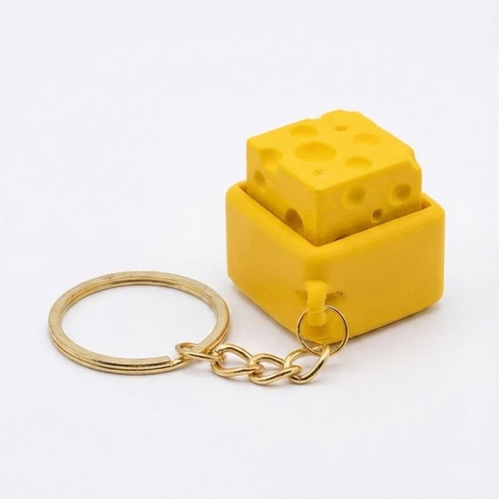 Eğlenceli Peynir Anahtarlık - Sürpriz Detay